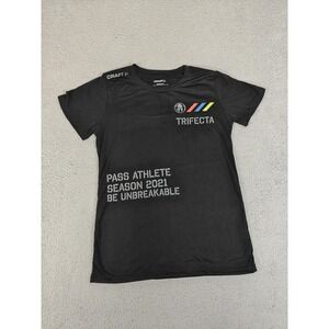 Spartan Race Craft Trifecta Shirt Womens Large Black Pass Athlete 2021 Tribe Tee